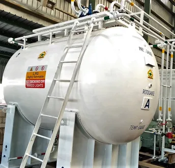 Liquefied Petroleum Gas Storage Tanks, Piping, Pumping, Pressure Train, Vaporizer, Metering etc.